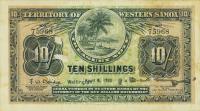 p7c from Western Samoa: 10 Shillings from 1951